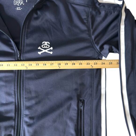 Stussy Vintage 90’s Skull & Bones Track Jacket Men’s XL - Skater Streetwear Punk - Picture 13 of 14